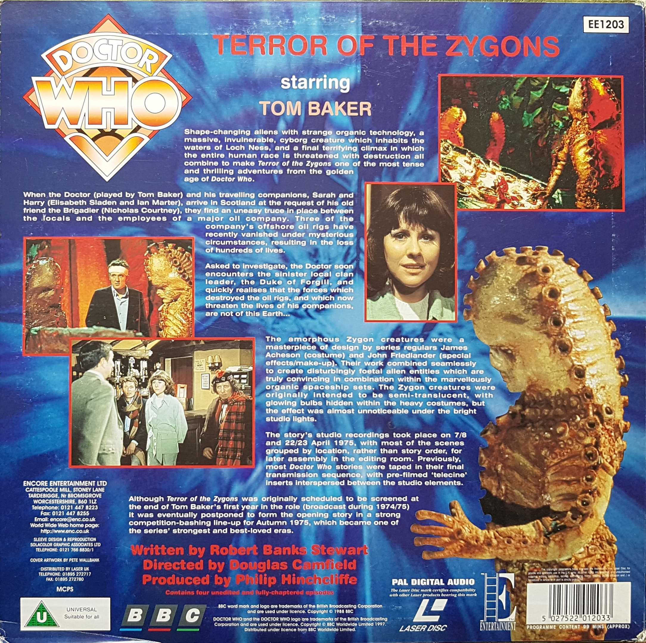 Picture of EE 1203 Doctor Who - Terror of the Zygons by artist Robert Banks Stewart from the BBC records and Tapes library